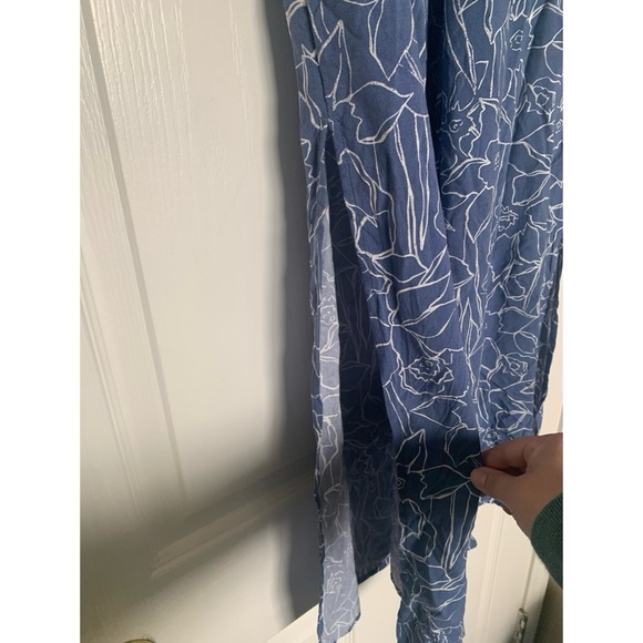 Roxy Floral Pants High Slit Women’s Size Medium - Picture 3 of 4